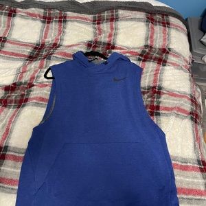 Nike men’s cut off hoodie